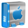 Blue Mac HD Icon 96x96 png